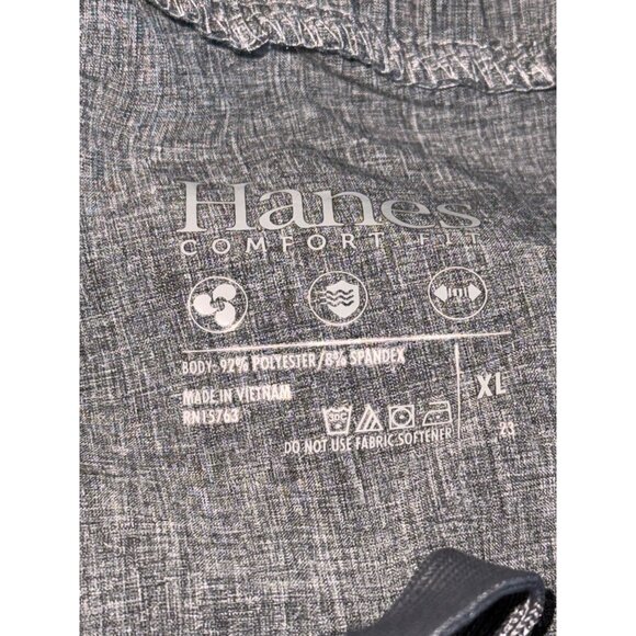 Hanes Comfort Flex Women's   Jogger Pants XL Polyester/Spandex Blend Gray Elasti - Picture 2 of 8